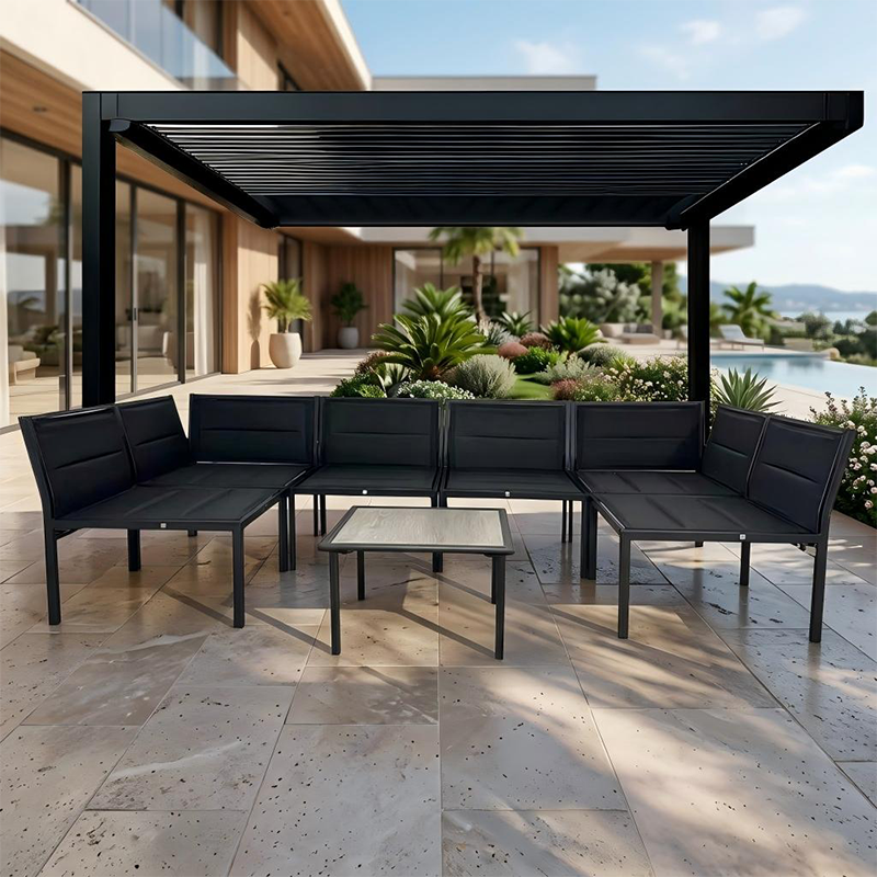 Juego de muebles de exterior ecológicos de fácil montaje